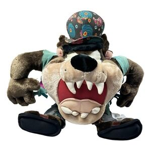 Tazmanian Devil‎ Looney Tunes Big 20 inch Plush Hippie Peace Signs 1998